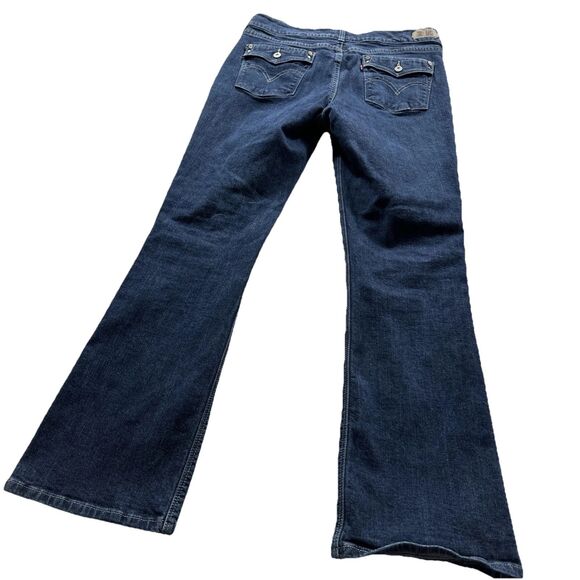 Levi's Medium Wash 526 Slender Boot Cut Jeans 12M 31x32 (32x30) Flap Pockets - Picture 2 of 12
